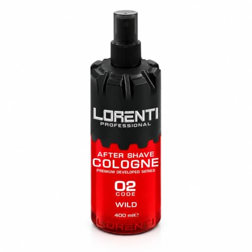 LORENTI TOKYO & SEOUL Barber Cologne 400 ml Wild | After Shave Spray per uomini | Rasatura da uomo – Barber Eau de Cologne con pratico dispenser di pompa, rinfrescante e nutriente – EDC