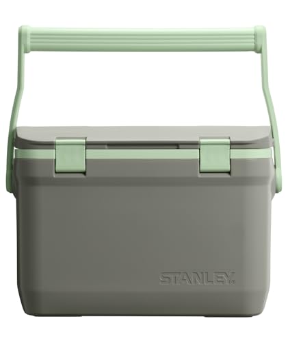 Image of Stanley Adventure Outdoor Cooler 16 qt | Heavy Duty Outdoor Camping Cooler with Easy Carry Top Handle | BPA-Free | Sage Grey