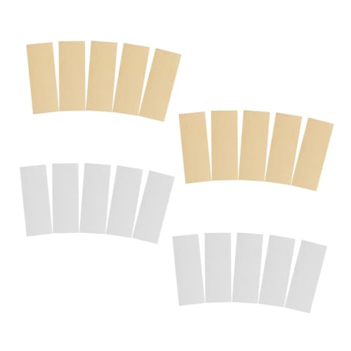 Abaodam 10 Pairs Zinc Anode Sheets 5x2cm Zinc Strip for Electroplating Fruit Battery Experiment Supplies