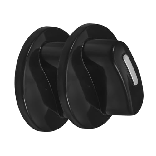 Kisangel 2 piezas perillas de temporizador de repuesto de plástico para olla de presión eléctrica horno perillas de control de eje en forma de D instalación fácil limpieza accesorios de cocina