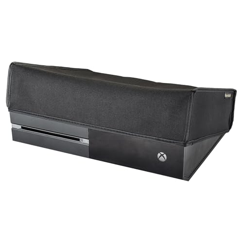 image for eXtremeRate Black Horizontal Dust Cover for Xbox One Console Custom De