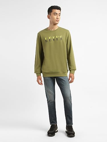 Image of Levi's Men's Cotton Regular Fit Logo Crew Neck Sweatshirt