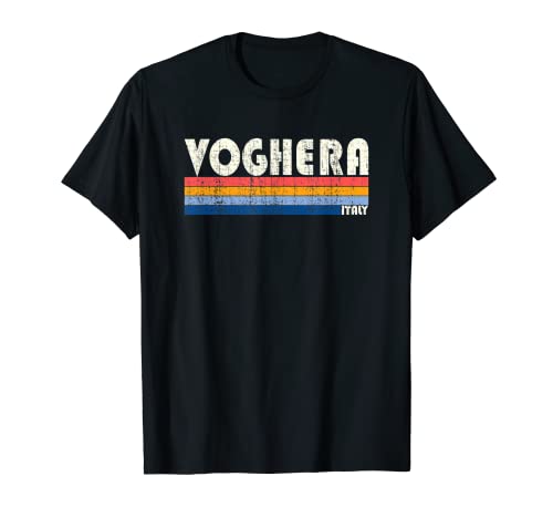 Retro Vintage anni '70 80s Stile Voghera, Italia Maglietta
