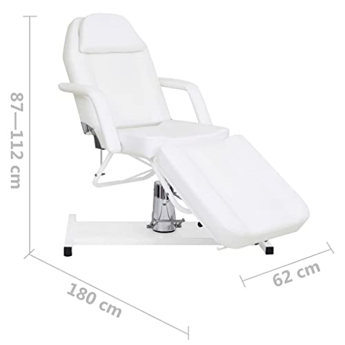 CUMYZO Massage Table White 70.9"x24.4"x(34.3"-44.1") Health & Beauty,Personal Care,Massage & Relaxation,Massage Tables - Image 8