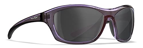 Wiley X Wx Glory Active Womens Smoke Grey Lenses Dark Crystal Purple Frame Sunglasses, Uv Eye Protection And Safety For Outdoor Sports Prescription Ready #TOP3
