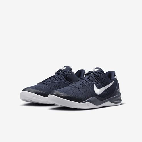 Nike Kobe 8 Big Kids' Basketball Shoes (FN0266-400, College Navy/College Navy/White)2