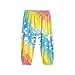 ORGYPET Girls Trousers Girls Wide Leg Pants M Slim Fit Warm Boys Lantern Trousers Trousers for Girls Breathable Fabric for All Day Wear 2024, Butterfly Rainbow Tie Dye