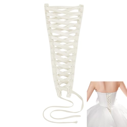 nbeads Hochzeitskleid Korsett Kit, 2.5cm Breites Frauen Hochzeitskleid Reißverschluss Ersatz Korsett Rücken Kit Verstellbare Passform Satin Korsett...