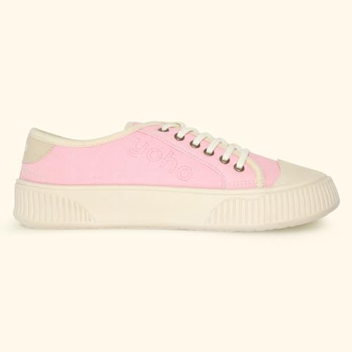 Image of YOHO Canvas CZ Sneakers for Women | Lightweight Casual Shoes | Everyday Comfort, Breathable Fit, Durable Grip Sole, Versatile Slip-On or Lace-Up Style, Trendy