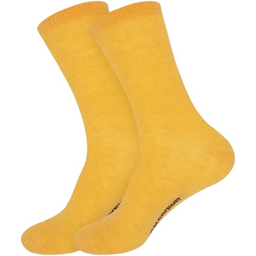 Image of BambooMN Unisex Men and Women's Rayon from Bamboo Wool Blend Athletic Crew Socks for Home, Travel, Work and Sport, 2 Pairs