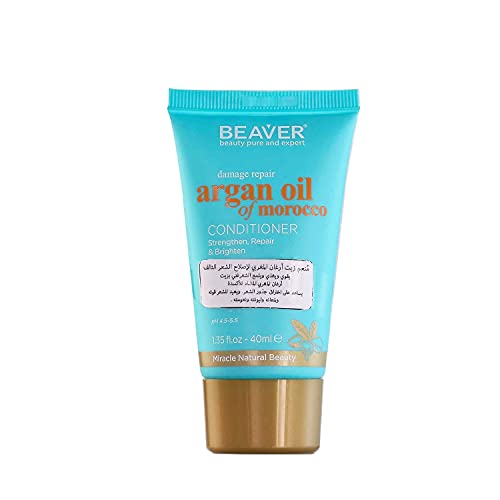 BEAVER ACONDICIONADOR REPARADOR CON ACEITE DE ARGAN Y QUERATINA 40 ML