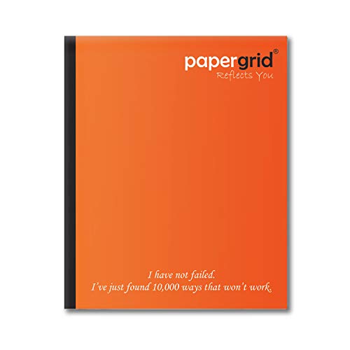 Image of papergrid Notebook - Short Book (19 cm x 15.5 cm), Single Line, 152 Pages, Soft Cover - Pack of 6