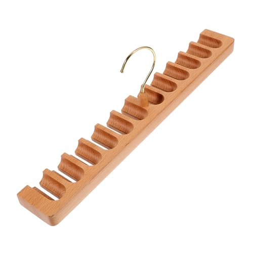 OKUMEYR Belt Rack Organizer Wooden Wall Mount Belt Hanger for Closet Storage with Unique Arc Design and Lightweight