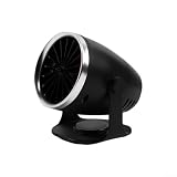 Auto-Heizung, 12 V, 90 W, tragbarer Entfroster mit einstellbarem Thermostat, schnelle Heizung, Windschutzscheiben-Demister für Winterfahrten, 1. Schnur, schwarz
