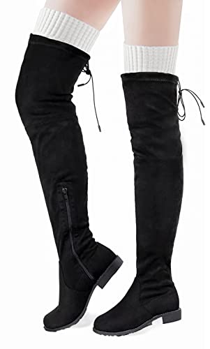 Pcavin Thigh High Socks for Women Cable Knit Over the Knee Boot Socks, Long Warm Leg Warmers Winter2