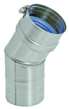 DuraVent FSELB3003 3" Inner Diameter - FasNSeal AL29-4C Special Gas Vent Pipe - Single Wall - 30" Degree Elbow