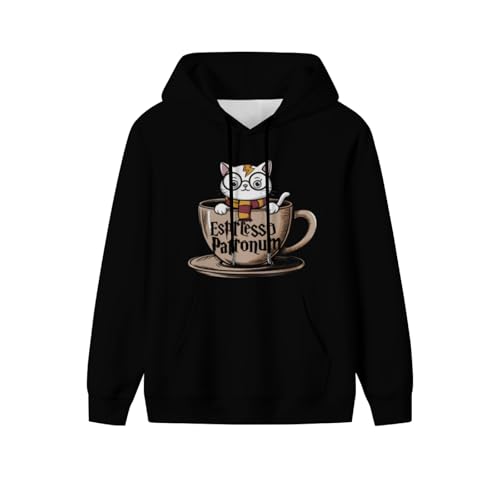 Funny Espresso Patronum Coffee Lover Gift Men Women Lightweight Kangaroo Pocket Hoodie2