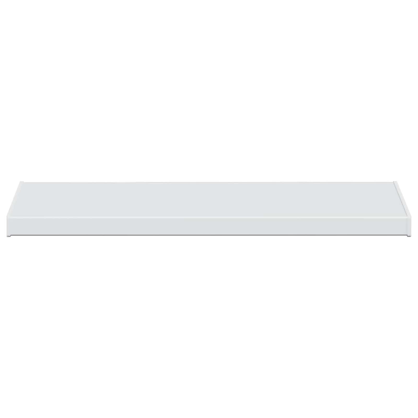Biały wspornik okienny 80 x 40 x 4,5 cm PVC | Łatwy do przyklejenia, wodoodporna gładka powierzchnia, do pielęgnacji wody na zewnątrz