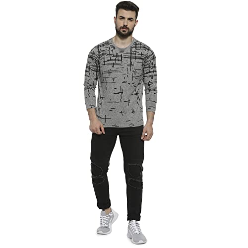 Image of CAHOOT Men Solid Crew Neck Sports T Shirt Navy
