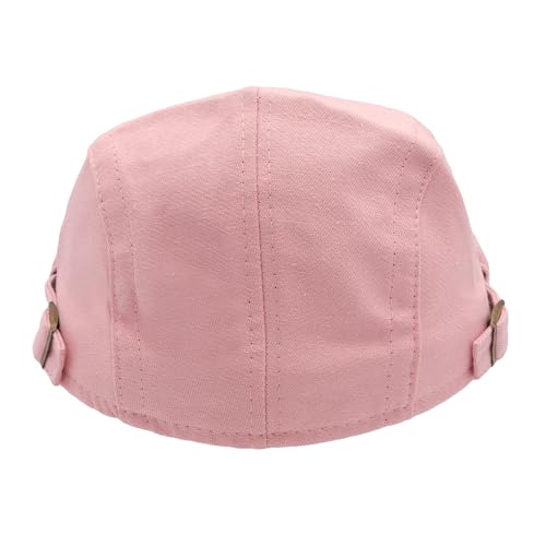Image of ZLYC Men Cotton Flat Cap Summer Scally Ivy Gatsby Newsboy Beret Driver Cabbie Hunting Hat