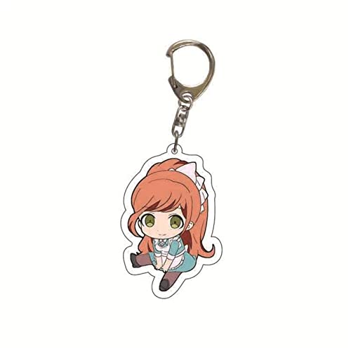 JYMALISA Porte-clés Porte-clés Acrylique Double Face en Acrylique Collection Anime Jeu Chiffres Nanami Chiaki Nagito Komaeda Chaîne de clés Mignon Porte Clés(17)
