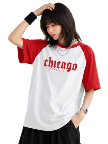 Image of LEOTUDE Half Sleeve Round Neck Tshirt for Women, Oversized Longline