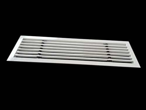 Image of Premium Central air Conditioning Grille- Linear Bar Grilles - Aluminium Powder Coated Grill, Ventilation Grill, Home Grill, ac Jali, Grill for Wall, Sidewall and Ceiling (16 inch * 4 inch)