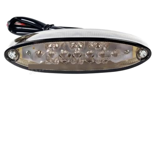 Feu stop arriere moto universel a 28 LED fume pour ATV Quad et custom