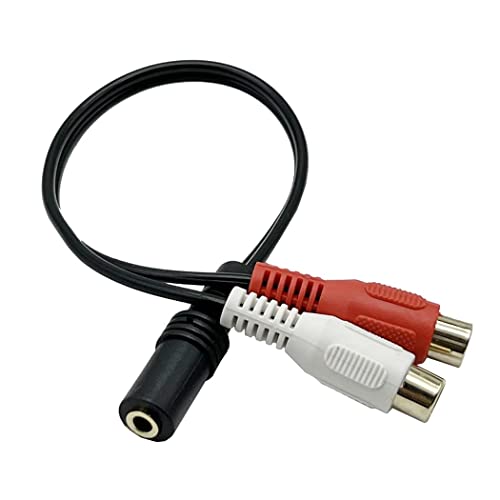 Cavo Audio 3,5 Mm A 2 RCA - Splitter Corto 10 Cm In PVC/alluminio Per Smartphone, Tablet, Home Theater E Computer - 2