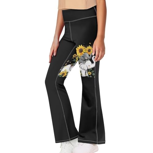 DISNIMO Soft Flare Leggings for Girls Yoga Pants Activewear Leggings for Kids Athletic Pants Full Length
