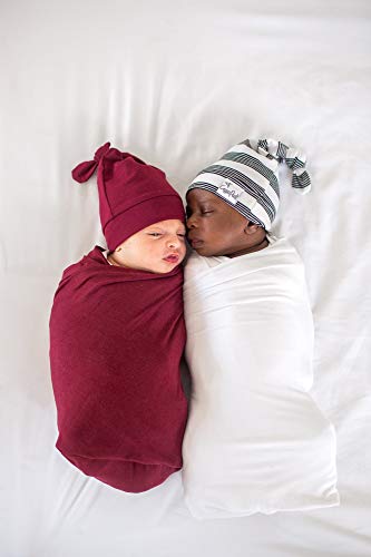 Image of Baby Beanie Hat Top Knot Stretchy Soft aa‚¬A inchRuby inch by Copper Pearl