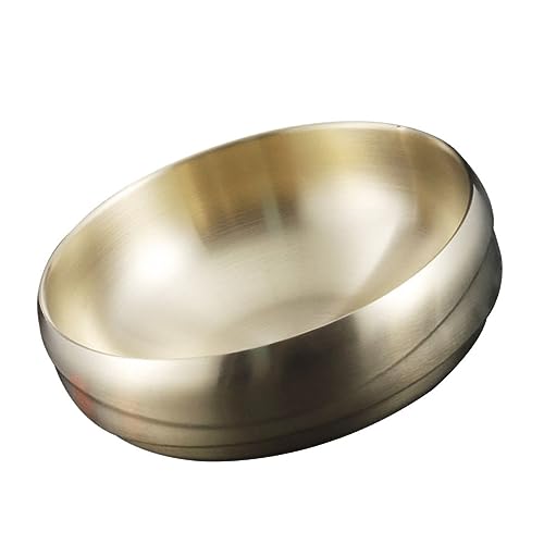 AUTSUPPL Stainless Steel Mixed Rice Bowl Practical Noodle Bowl for Salad Soups Meals Smooth Edges Multi Purpose Kitchen Supply for Home Restaurant Use