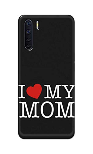 Image of PRINTFIDAA I Love My Mom Hard Back Cover for Oppo F15 / Oppo A91 / Oppo F15s / Oppo Reno 3, CPH2001, CPH2021 Back Cover -(P6) KAT1006