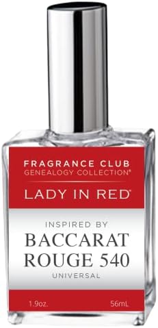 Fragrance Club Genealogy Collection Inspired by Baccarat Rouge 540, 1.9oz. EDP with Orange Oil, Jasmine, Amber Woods. A timeless fragrance for Men or Women