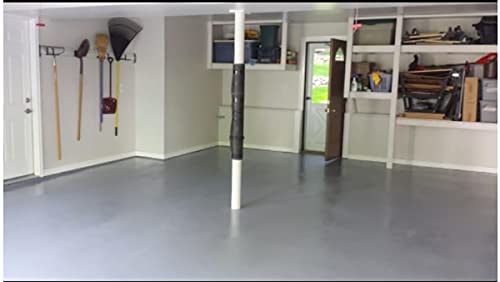 Rust Bullet - Duragrade Ultra Low Voc - A High-Performance, Easy To Apply Concrete Paint For Garage Floors, Basements, Porches, Patios And More - Gallon, Metallic Gray Finish #TOP3