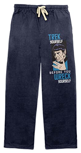 Bioworld Star Trek Spock Trek Yourself Men's Navy Sleep Pajama Pants