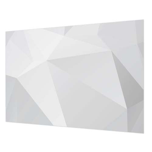 Papier peint colle incluse Tulup triangles gris pose murale facile salon - 2