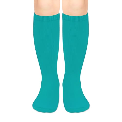 Image of Olreco 1 Pack Toddler Kids Youth Soccer Socks Girls Boys Baseball Socks Youth Knee High Softball Football Accessories Cotton