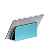 VPACK PU Leather Desk Cell Phone Holder Stand Mobile Phone Support, Assorted Color (Peacock Blue)