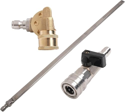 BUSSNISS 21.6'' Heavy Duty Water Tank Cleaning Tool, Leak Proof Extension Rod Hole for Pressure Washer Accessories for Car Truck Power Washer