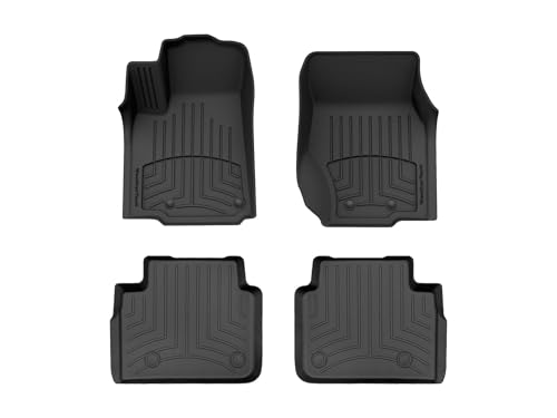 WeatherTech FloorLiner HP Custom Fit Floor Mats for Jeep Grand Cherokee L - 1st & 2nd Row (441696-1-2IM), Black