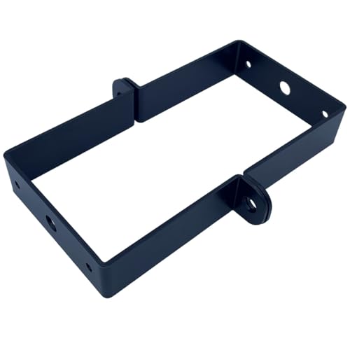 Image of 6 PCS 3x3 inch Square Pipe Tube Strap Clamps,3 inch metal u shaped bracket, steel u clamp bracket for mounting,Powder Coated Black