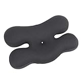 Brrnoo Almohada Antiarrugas para el Cuello de la Belleza de la Espuma de la Memoria con la Barra Que Forma Ajustable para los Durmientes Laterales (Gris Oscuro)