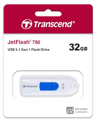 JetFlash 790 USB 3.1 Gen 1 da 32 GB, chiavetta USB - TS32GJF790W - Chiavetta USB - Immagine 1