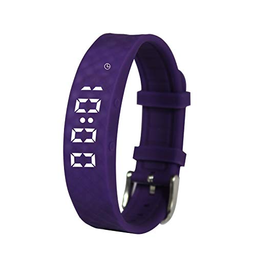 Purple Pivotell Vibratime - Sveglia vibrante con promemoria pillola, con fino a 12 sveglie giornaliere