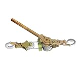 GDMDPTE 2m Heavy Duty Steel Cable Pulling Tool 2200lb Bidirectional Self-Locking 360° Rotating Traction Handle for Off-Road Towing & Vehicle Recovery Needs