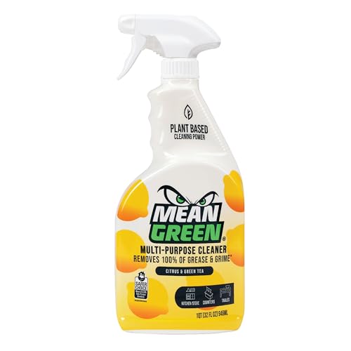 Mean Green Multi-Purpose Cleaner Spray Citrus & Green Tea 32 oz Removes 100% of Grease & Grime Kitchen Bathroom & Household Surfaces