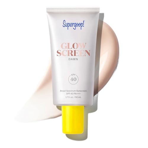 Image of Supergoop! Glowscreen SPF 40 - Glowy Primer + Broad Spectrum Tinted Sunscreen - Helps Filter Blue Light - Hydration - Hyaluronic Acid & Vitamin B6