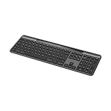 clavier sans fil solaire Aucun câble : ne vous inquiétez jamais des câbles de recharge ou du manque de batterie ; fonctionne immédiatement en toute simplicité pour une productivité instantanée