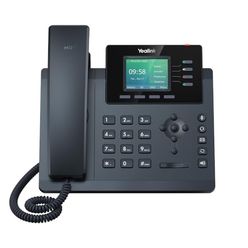 WiFi IP Phone, 4 VoIP Accounts. 2.4-Inch Color Display. Dual-Port Gigabit Ethernet, 802.3af PoE, Power Adapter Not Included () - Yealink SIP-T34W